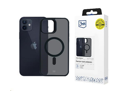 3mk ochranný kryt Smoke MagCase pro Apple iPhone 12/12 Pro 3mk ochranný kryt Smoke MagCase pro Apple iPhone 12/12 Pro