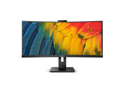 Philips MT VA LED 34" 34B1U5600CH/00 - VA panel, 3440x1440, HDMI, DP, USB-C, USB, LAN, repro, nast vyska, curved, webcam Philips MT VA LED 34" 34B1U5600CH/00 - VA panel, 3440x1440, HDMI, DP, USB-C, USB, LAN, repro, nast vyska, curved, webcam