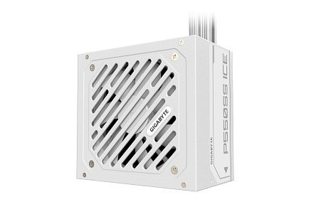 GIGABYTE zdroj P550SS ICE, 550W, 80+ Silver, 120mm, ATX 3.0, bílá