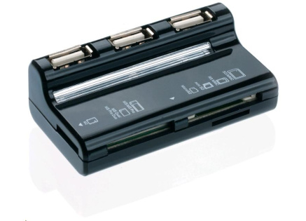 CONNECT IT USB 2.0 hub 3 porty + čtečka karet BOOT CONNECT IT USB 2.0 hub 3 porty + čtečka karet BOOT