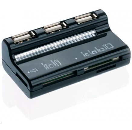 CONNECT IT USB 2.0 hub 3 porty + čtečka karet BOOT CONNECT IT USB 2.0 hub 3 porty + čtečka karet BOOT