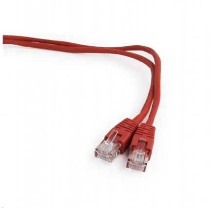 GEMBIRD kabel patchcord Cat5e UTP 3m, červený
