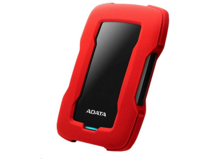 ADATA Externí HDD 1TB 2,5" USB 3.1 HD330, RED COLOR BOX, červený (gumový, nárazu odolný)