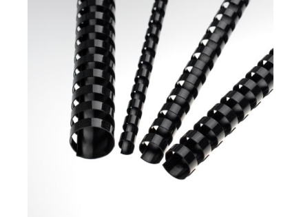 Plastové hřbety 51 černé Plastové hřbety 51 černé