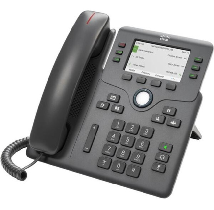 Cisco CP-6871-3PW-CE-K9=, VoIP telefon, 6line, 3,5" LCD, 2x10/100/1000, USB, PoE, MPP, adaptér