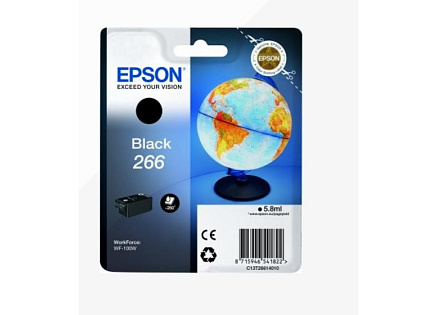 EPSON ink čer Singlepack "Globus" Black 266 ink cartridge 5,8 ml