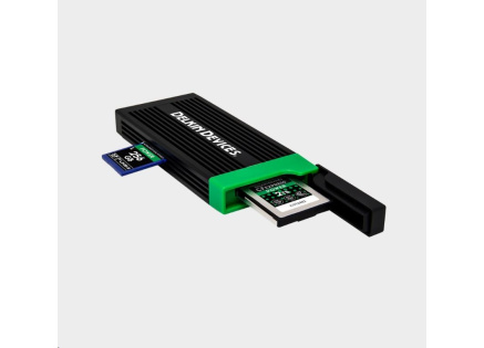 Delkin Cardreader CFexpress Type B & SD UHS-II (Type C to C & Type C to A Cables)