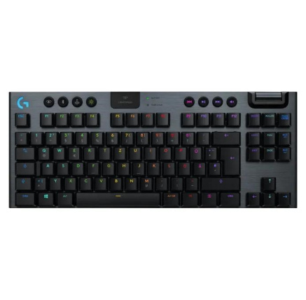Logitech Mechanical Gaming Keyboard G915 TKL Tenkeyless LIGHTSPEED Wireless RGB - Linear - CARBON - US INT'L Logitech Mechanical Gaming Keyboard G915 TKL Tenkeyless LIGHTSPEED Wireless RGB - Linear - CARBON - US INT'L