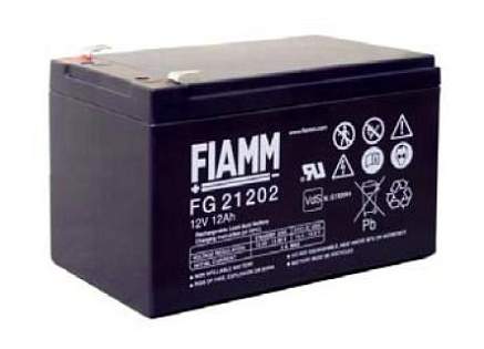 Baterie - Fiamm FG21202 (12V/12,0Ah - Faston 250), životnost 5let Baterie - Fiamm FG21202 (12V/12,0Ah - Faston 250), životnost 5let