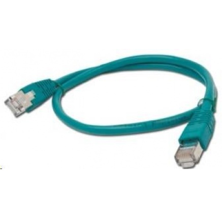 GEMBIRD kabel patchcord CAT6 stíněný FTP 3m, zelený
