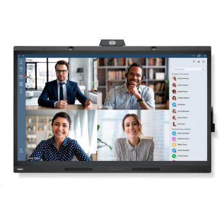 SHARP/NEC LFD 55" MultiSync WD551, 3840x2160, 400cd, 16/7, 1xHDMI, 2xUSB-C, RS232, microphone,camera and room sensors