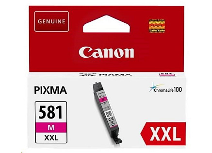 Canon CARTRIDGE CLI-581 XXL purpurová pro PIXMA TS615x, TS625x, TS635x, TR7550, TS815x (760str.)