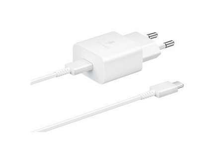 Samsung cestovní nabíječka EP-T1510XWE, PD, 15W, kabel USB-C, bílá Samsung cestovní nabíječka EP-T1510XWE, PD, 15W, kabel USB-C, bílá