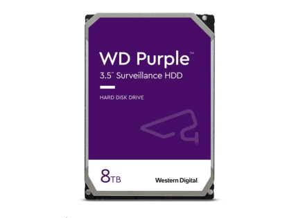 WD PURPLE WD85PURZ 8TB, SATA III 3.5", 256MB 5640RPM, 215MB/s, Low Noise, CMR
