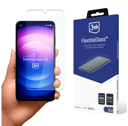 3mk hybridní sklo FlexibleGlass pro Samsung Galaxy S25 3mk hybridní sklo FlexibleGlass pro Samsung Galaxy S25