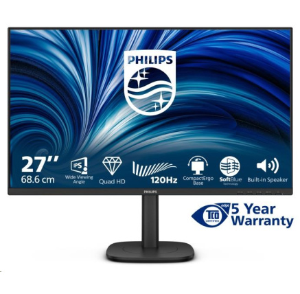 Philips MT 27" 27B2N3500J - 2560x1440,IPS,120Hz,2xHDMI,DP,USBhub,Repro,Pivot