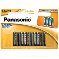 PANASONIC Alkalické baterie Alkaline Power LR03APB/10BW AAA 1,5V (Blistr 10ks)