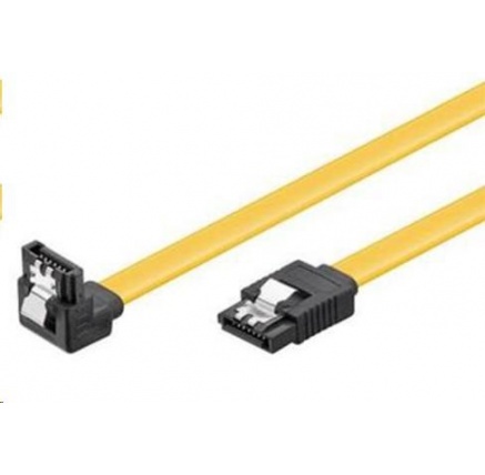 PREMIUMCORD 0,3m SATA 3.0 datový kabel 1.5GBs / 3GBs / 6GBs, kov.západka, 90° PREMIUMCORD 0,3m SATA 3.0 datový kabel 1.5GBs / 3GBs / 6GBs, kov.západka, 90°
