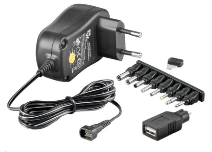 Goobay Univerzální napájecí adaptér 230V/3-12V stejnosměrný 1500mA