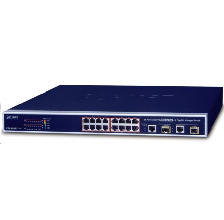 Planet FGSW-1816HPS PoE switch 16x 100-TX, 2x 1000-T/SFP, PoE 802.3at Planet FGSW-1816HPS PoE switch 16x 100-TX, 2x 1000-T/SFP, PoE 802.3at