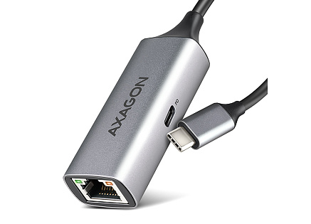 AXAGON ADE-TXPD, USB-C 3.2 Gen 1 - Gigabit Ethernet síťová karta, Asix AX88179, PD 100W, auto instal AXAGON ADE-TXPD, USB-C 3.2 Gen 1 - Gigabit Ethernet síťová karta, Asix AX88179, PD 100W, auto instal