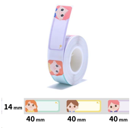 Niimbot štítky T 14x40mm 155ks Princezny pro D11, D11-M, D110, D110-H Niimbot štítky T 14x40mm 155ks Princezny pro D11, D11-M, D110, D110-H