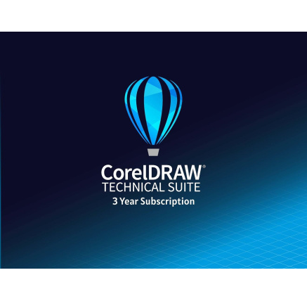 CorelDRAW Technical Suite 3 roky pronájmu licence (5-50) EN/DE/FR/ES/BR/IT/CZ/PL/NL