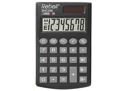 REBELL kalkulačka - SHC208 - černá