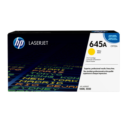 HP 645A Yellow LJ Toner Cart, C9732A (12,000 pages) HP 645A Yellow LJ Toner Cart, C9732A (12,000 pages)