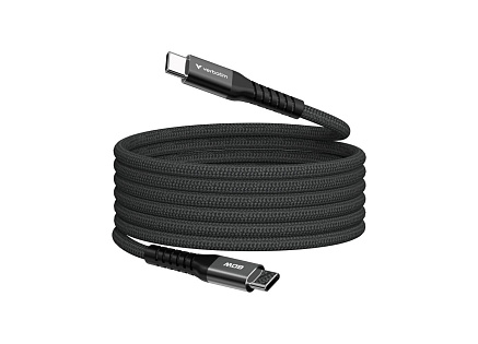 VERBATIM Kabel USB-C Sync & Charge, 60W, Magnetický, 120cm, černá