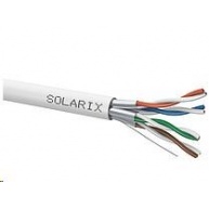 Instalační kabel Solarix STP, Cat6A, drát, LSOH, cívka 500m SXKD-6A-STP-LSOH