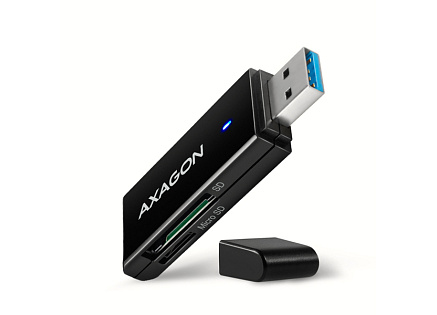 AXAGON CRE-S2N, USB-A 3.2 Gen 1 - SUPERSPEED čtečka karet, 2-slot & lun SD/microSD, podpora UHS-I AXAGON CRE-S2N, USB-A 3.2 Gen 1 - SUPERSPEED čtečka karet, 2-slot & lun SD/microSD, podpora UHS-I