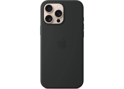 APPLE iPhone 16 Pro Max Silicone Case with MagSafe - Black APPLE iPhone 16 Pro Max Silicone Case with MagSafe - Black