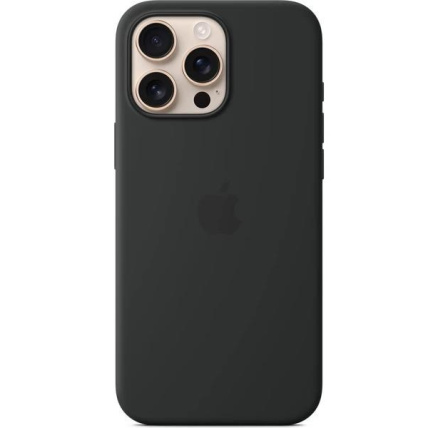APPLE iPhone 16 Pro Max Silicone Case with MagSafe - Black