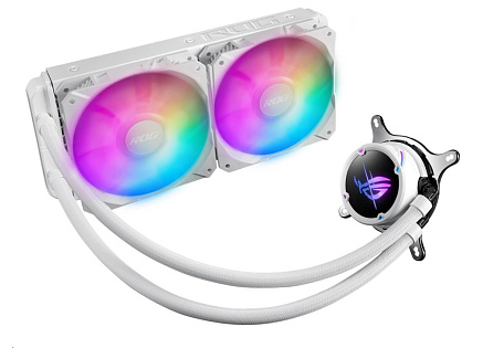 ASUS vodní chladič CPU AIO ROG STRIX LC II 240 ARGB WHITE, 2x120mm, LGA1851, AM4