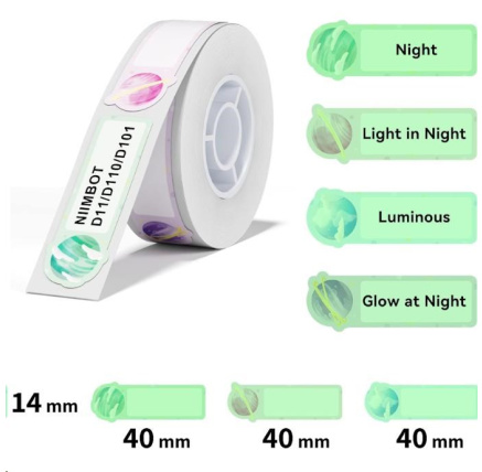 Niimbot průhledné štítky T 14x40mm 80ks Planety pro D11, D11-M, D110, D110-H Niimbot průhledné štítky T 14x40mm 80ks Planety pro D11, D11-M, D110, D110-H