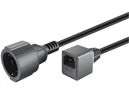 PREMIUMCORD Kabel napájecí 230V Prodlužovací  s EURO konektorem C14 (IEC connection) , 1,5m