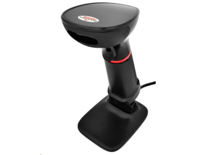 Virtuos CCD 2D čtečka HT-855A, RS-232, stojánek, černá Virtuos CCD 2D čtečka HT-855A, RS-232, stojánek, černá