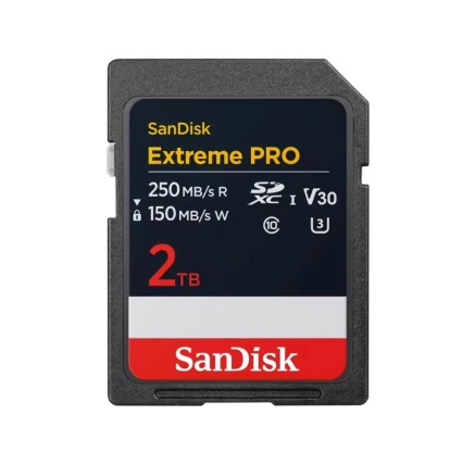 SanDisk SDXC karta 2TB Extreme PRO (250 MB/s Class 10, UHS-I U3 V30)
