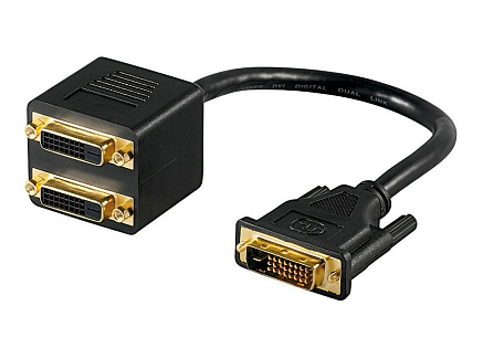 PREMIUMCORD Adapter DVI-D (24+1) male => 2x DVI-D (24+1) female