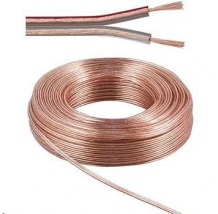 PremiumCord Kabely na propojení reprosoustav 100% CU měď 2x 0,75mm 10m PremiumCord Kabely na propojení reprosoustav 100% CU měď 2x 0,75mm 10m