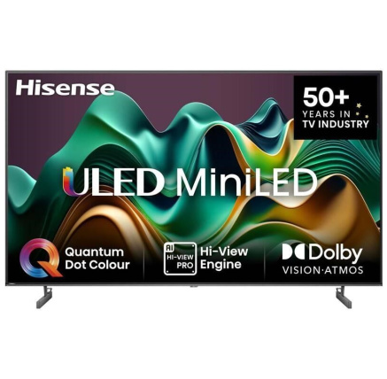 Hisense 55U6NQ 55" TV, 60 Hz, Mini LED, Dolby vision IQ, HDR, WiFi, Bluetooth