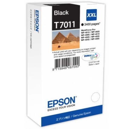 EPSON Ink čer WorkForce-4000/4500 - Black XXL - (63,2 ml) (3.400 str.) EPSON Ink čer WorkForce-4000/4500 - Black XXL - (63,2 ml) (3.400 str.)