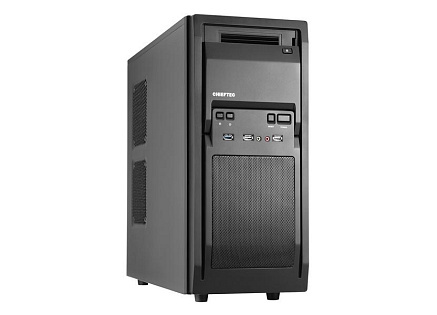 CHIEFTEC skříň Libra Series/Miditower, LF-02B-OP, Black, USB 3.0, bez zdroje