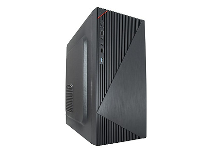 VeinX case Crown CR18A Mid Tower, bez zdroje, 1x USB3.0, 2x USB2.0, černá