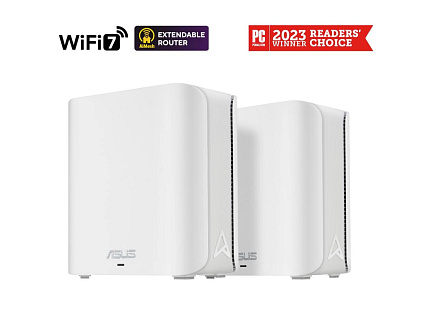 ASUS ZenWifi BD4 2-pack, WiFi7 Extendable Router, AiMesh, 2x WAN/LAN