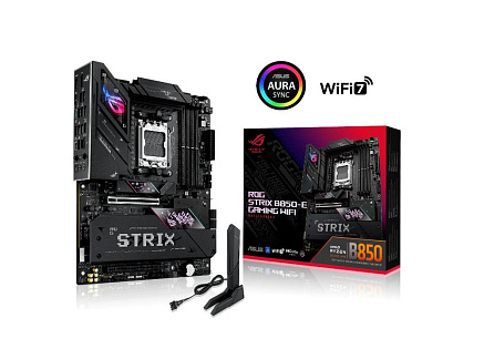 ASUS MB Sc AM5 ROG STRIX B850-E GAMING WIFI, AMD B850, 4xDDR5, 1xUSB4, 1xDP, 1xHDMI, WiFi, ATX