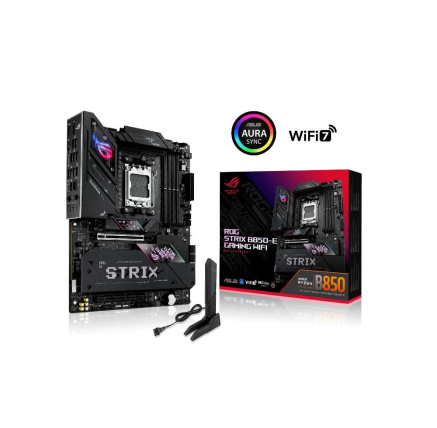 ASUS MB Sc AM5 ROG STRIX B850-E GAMING WIFI, AMD B850, 4xDDR5, 1xUSB4, 1xDP, 1xHDMI, WiFi, ATX