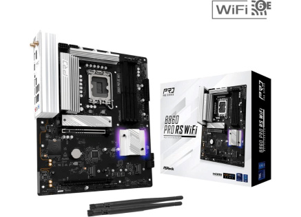 ASRock MB Sc LGA1851 B860 Pro RS WiFi, Intel B860, 4xDDR5, 1xDP, 1xHDMI, WiFi, ATX