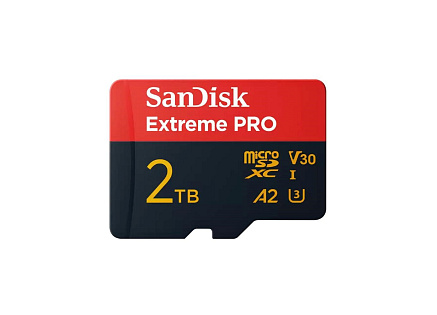 SanDisk micro SDXC karta 2TB Extreme PRO (250 MB/s A2 UHS-I U3 V30) + adaptér SanDisk micro SDXC karta 2TB Extreme PRO (250 MB/s A2 UHS-I U3 V30) + adaptér